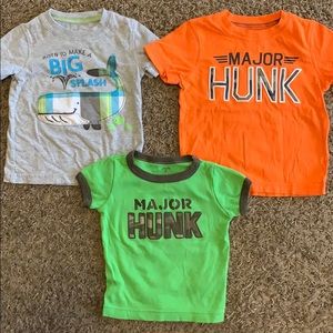 Two sz 6m & One sz 9 T-shirts